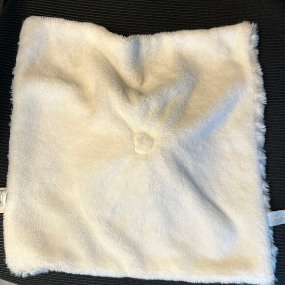 NWT Blankets & Beyond Pure White Teddy with Silver Baptism Cross Snuggy - Picture 7 of 7